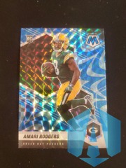 2021 Panini Mosaic #388 Amari Rodgers Reactive Blue Prizm Rookie RC